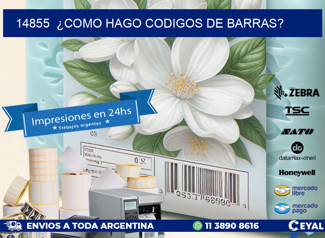 14855  ¿COMO HAGO CODIGOS DE BARRAS?