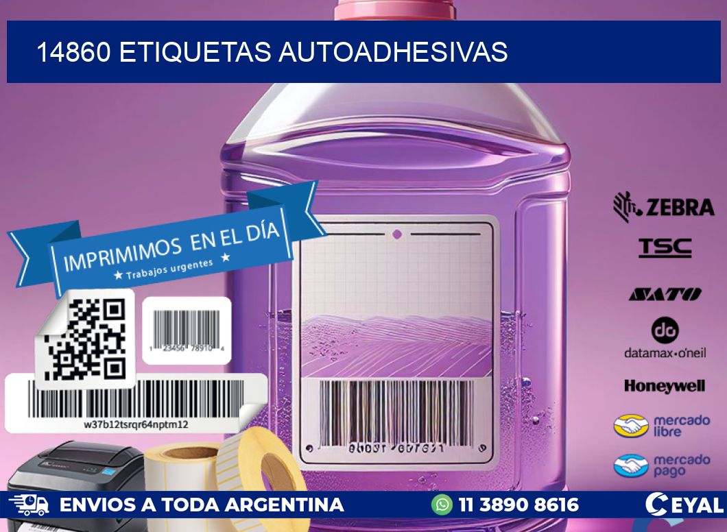 14860 ETIQUETAS AUTOADHESIVAS