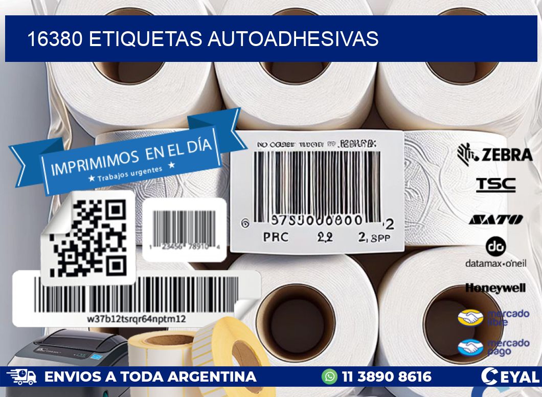 16380 ETIQUETAS AUTOADHESIVAS