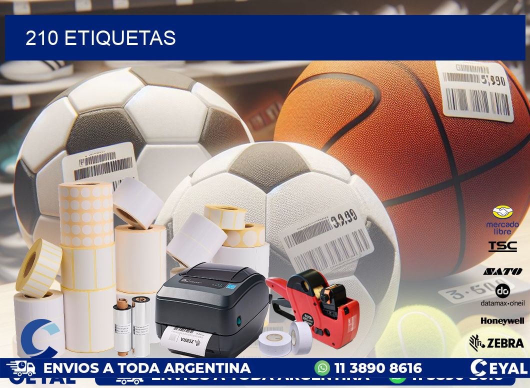 210 ETIQUETAS