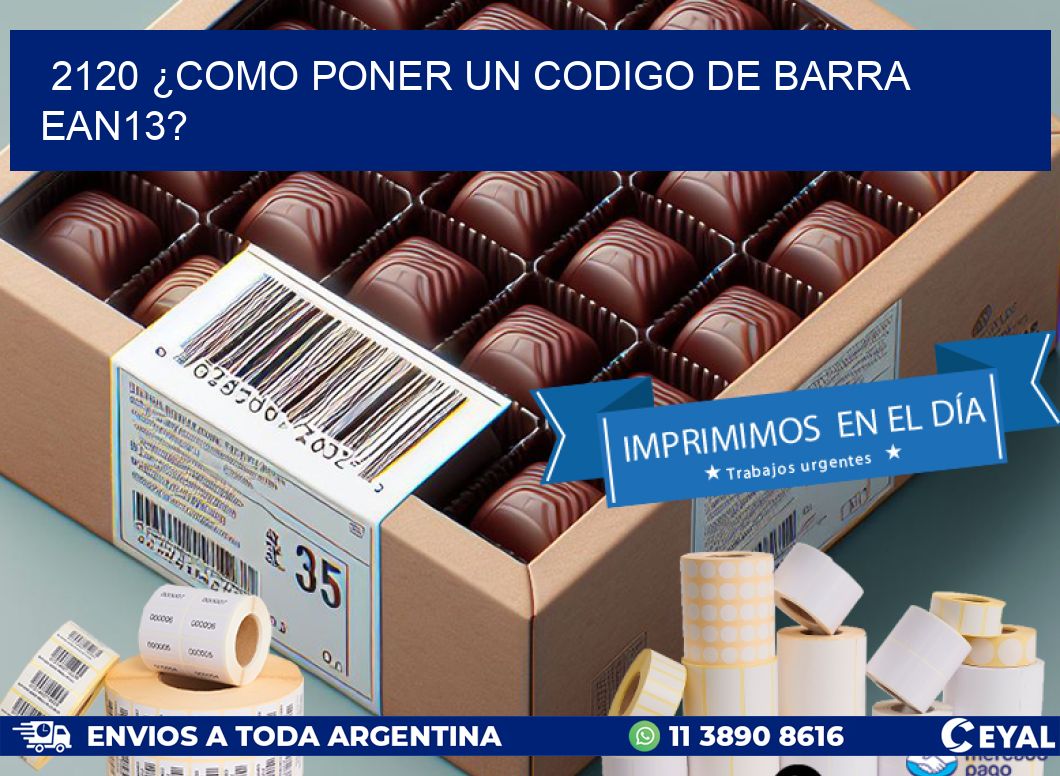 2120 ¿COMO PONER UN CODIGO DE BARRA  EAN13?