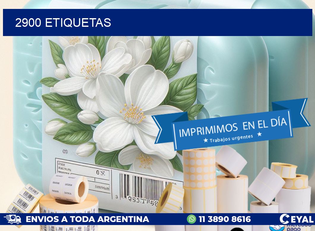 2900 ETIQUETAS
