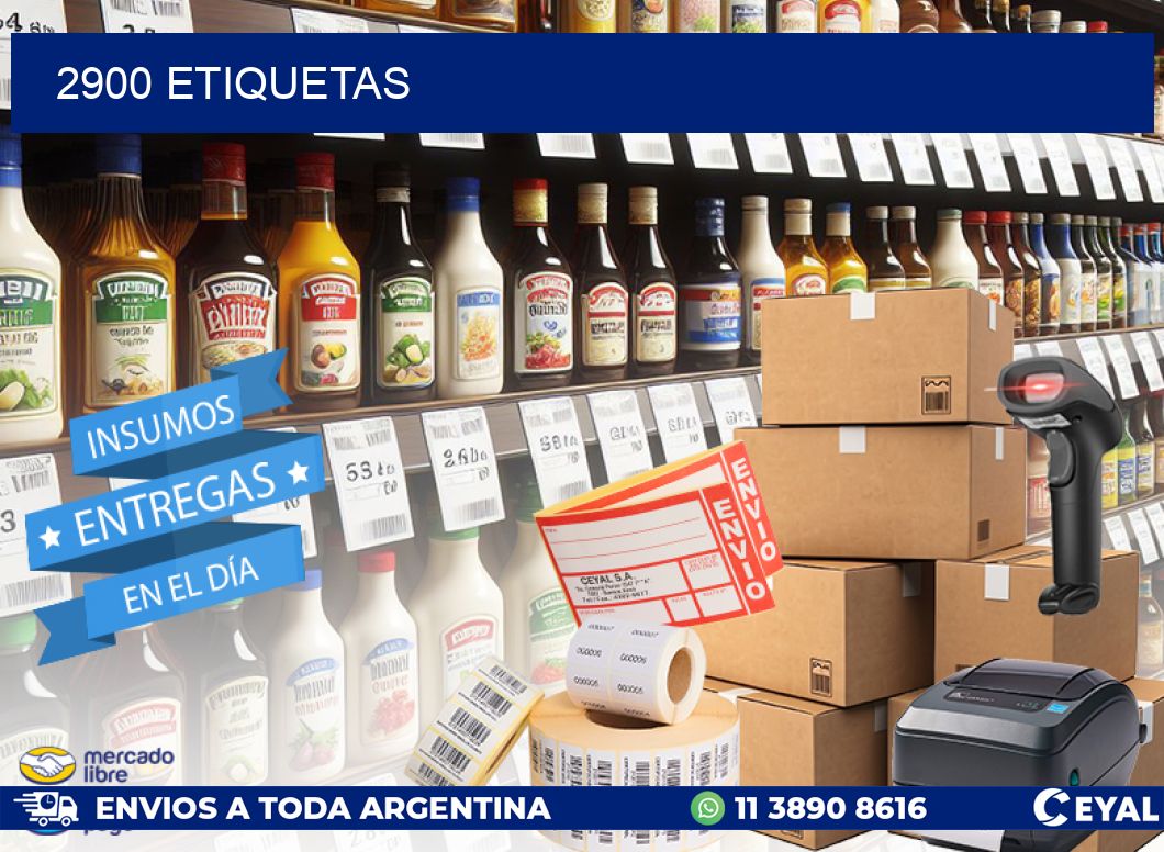 2900 ETIQUETAS