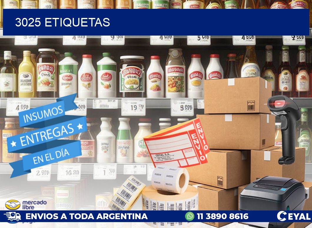 3025 ETIQUETAS