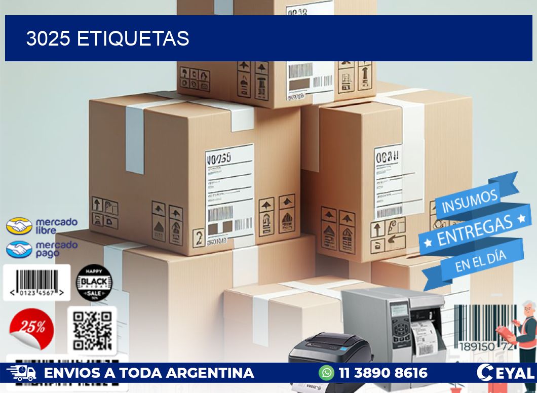 3025 ETIQUETAS