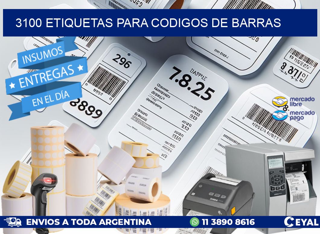 3100 ETIQUETAS PARA CODIGOS DE BARRAS