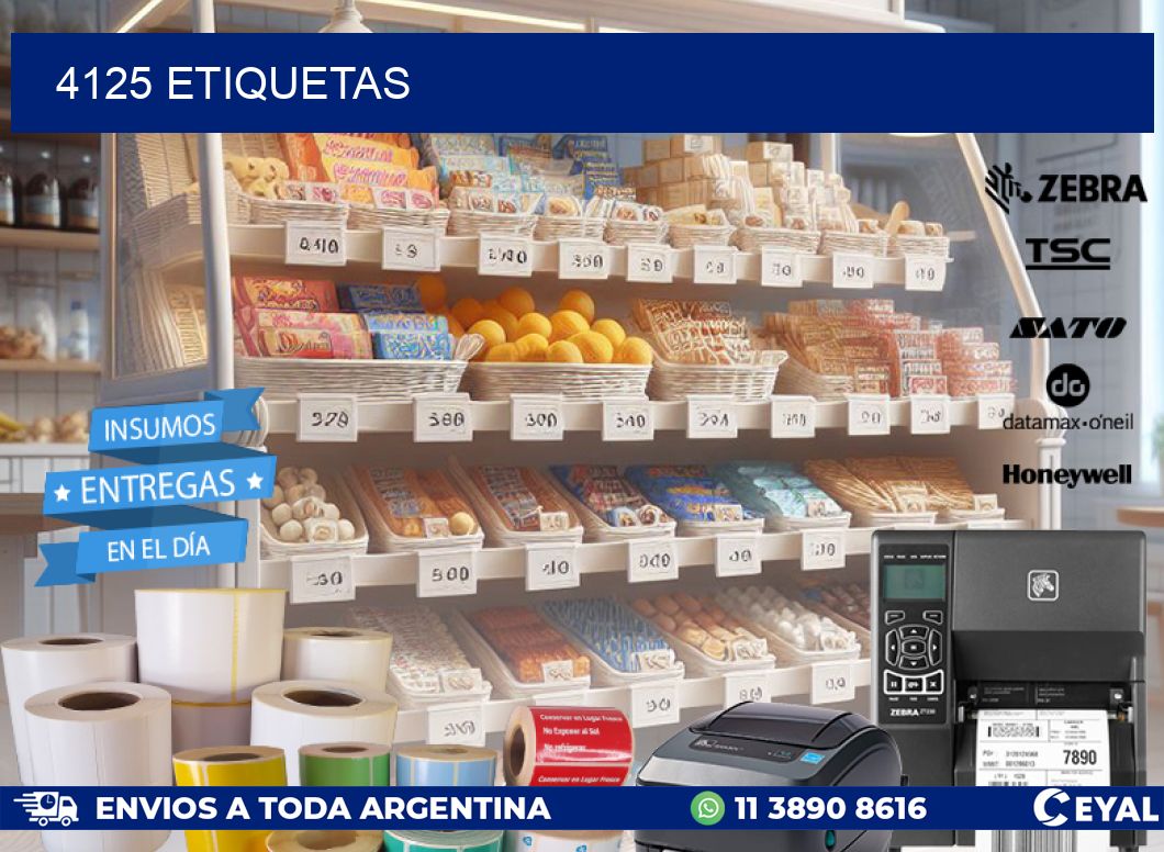 4125 ETIQUETAS