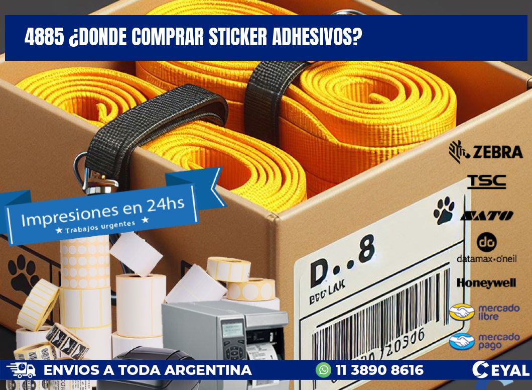 4885 ¿DONDE COMPRAR STICKER ADHESIVOS?