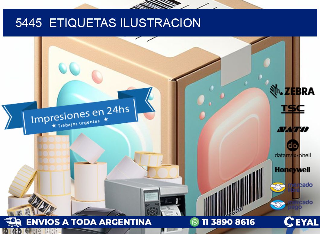 5445 ETIQUETAS ILUSTRACION
