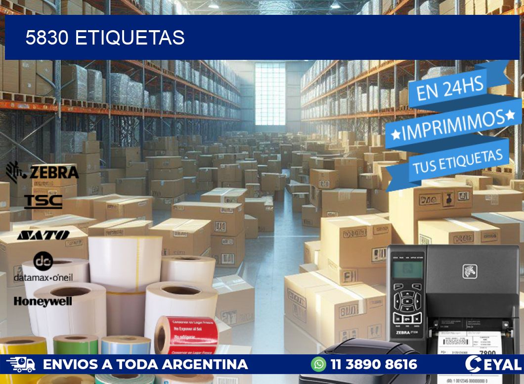 5830 ETIQUETAS