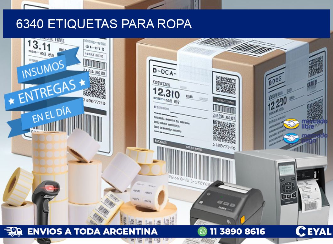 6340 ETIQUETAS PARA ROPA