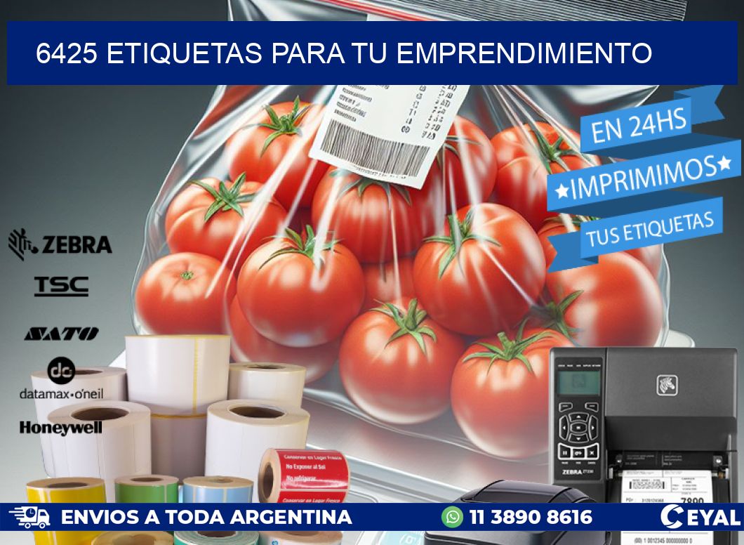 6425 ETIQUETAS PARA TU EMPRENDIMIENTO