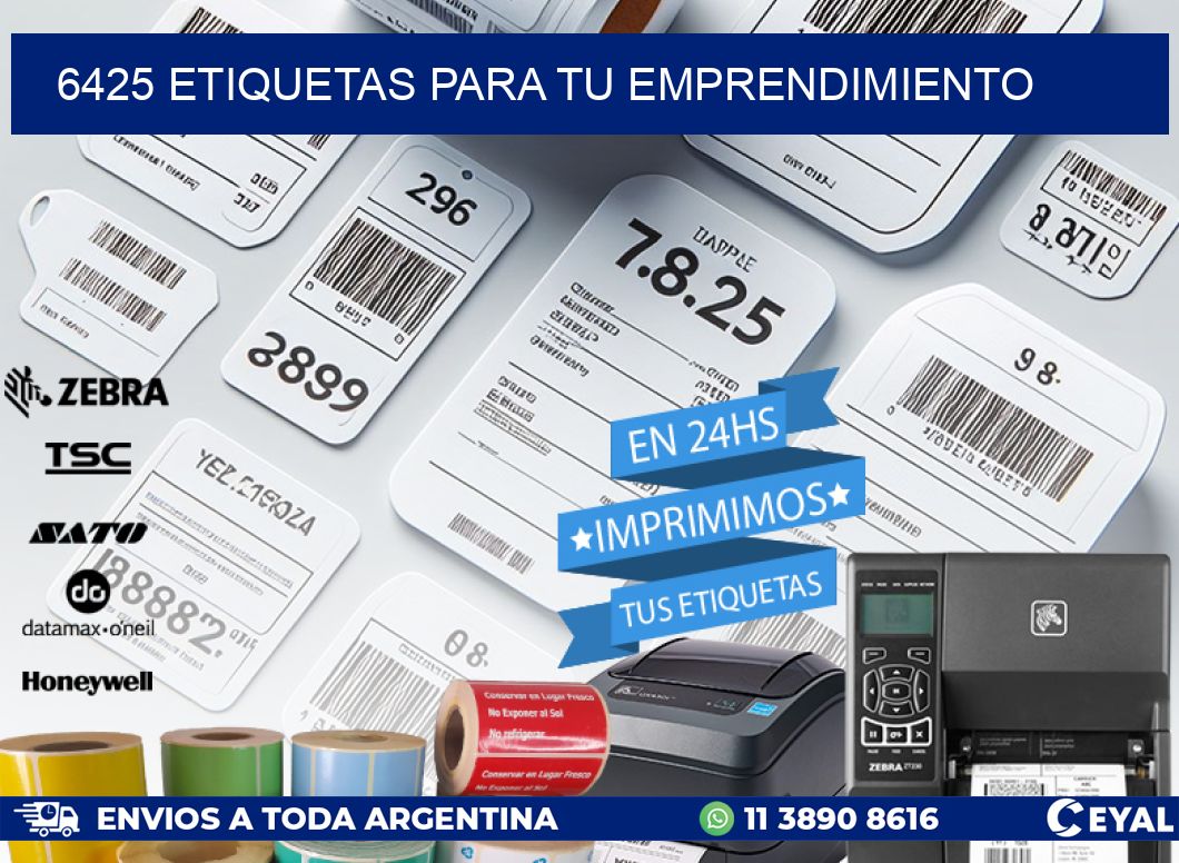 6425 ETIQUETAS PARA TU EMPRENDIMIENTO