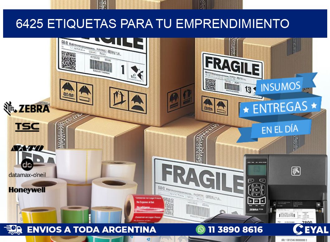 6425 ETIQUETAS PARA TU EMPRENDIMIENTO