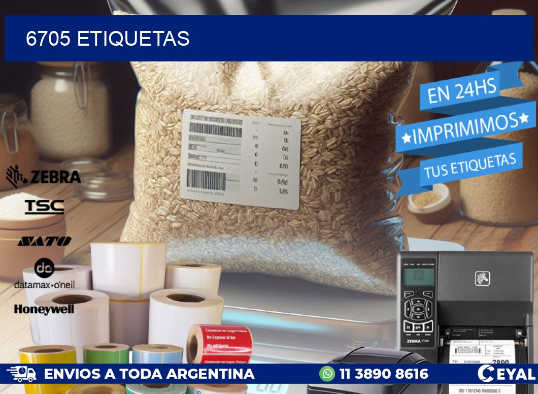 6705 ETIQUETAS