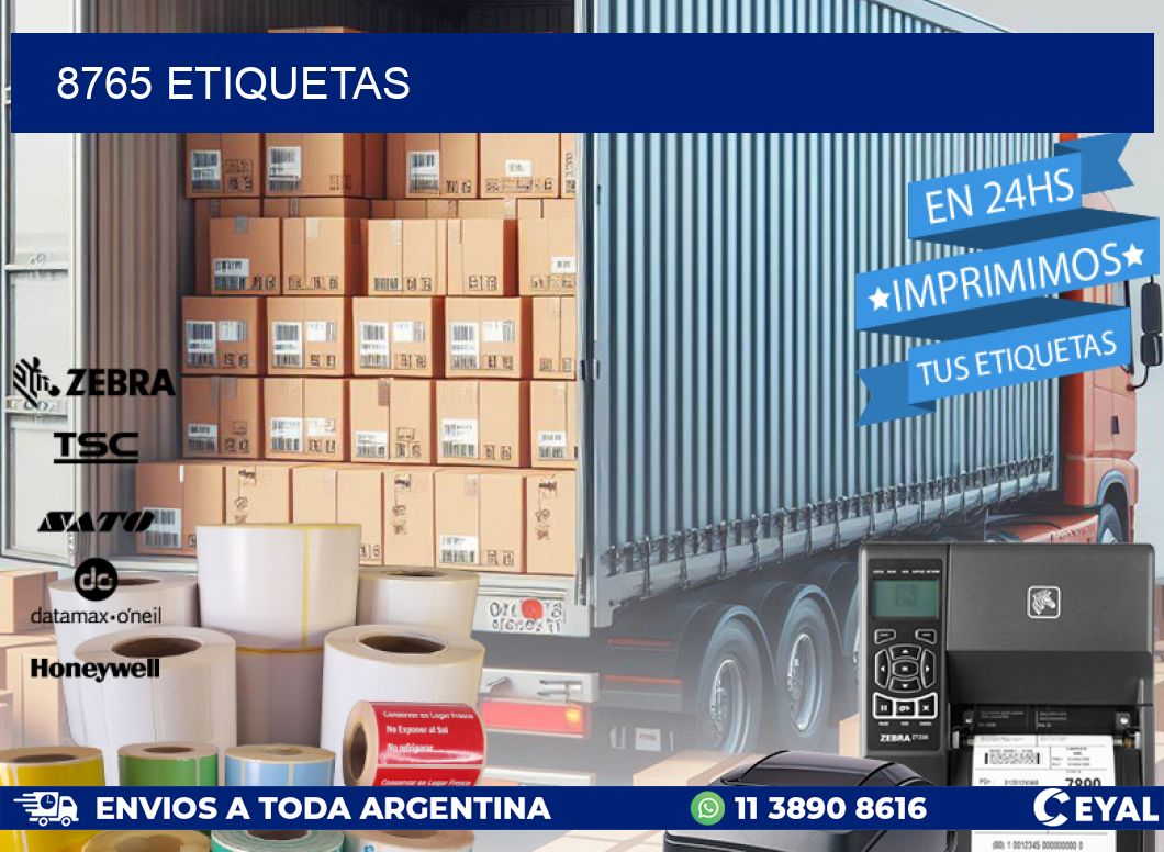 8765 ETIQUETAS
