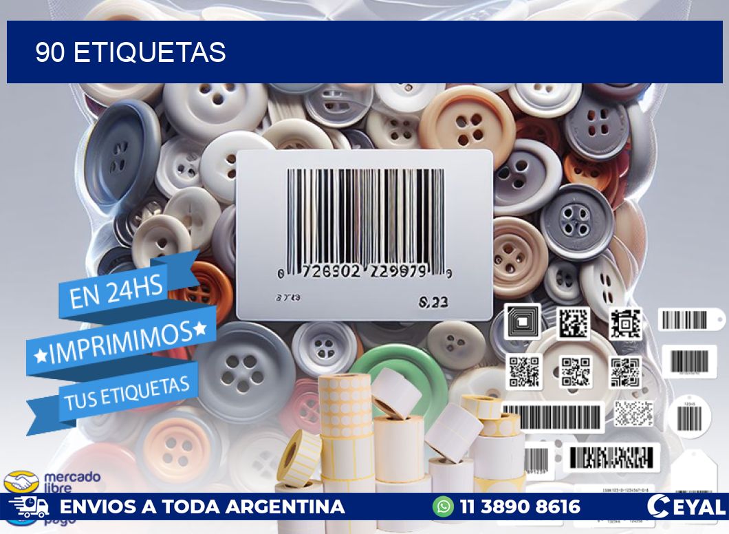 90 ETIQUETAS