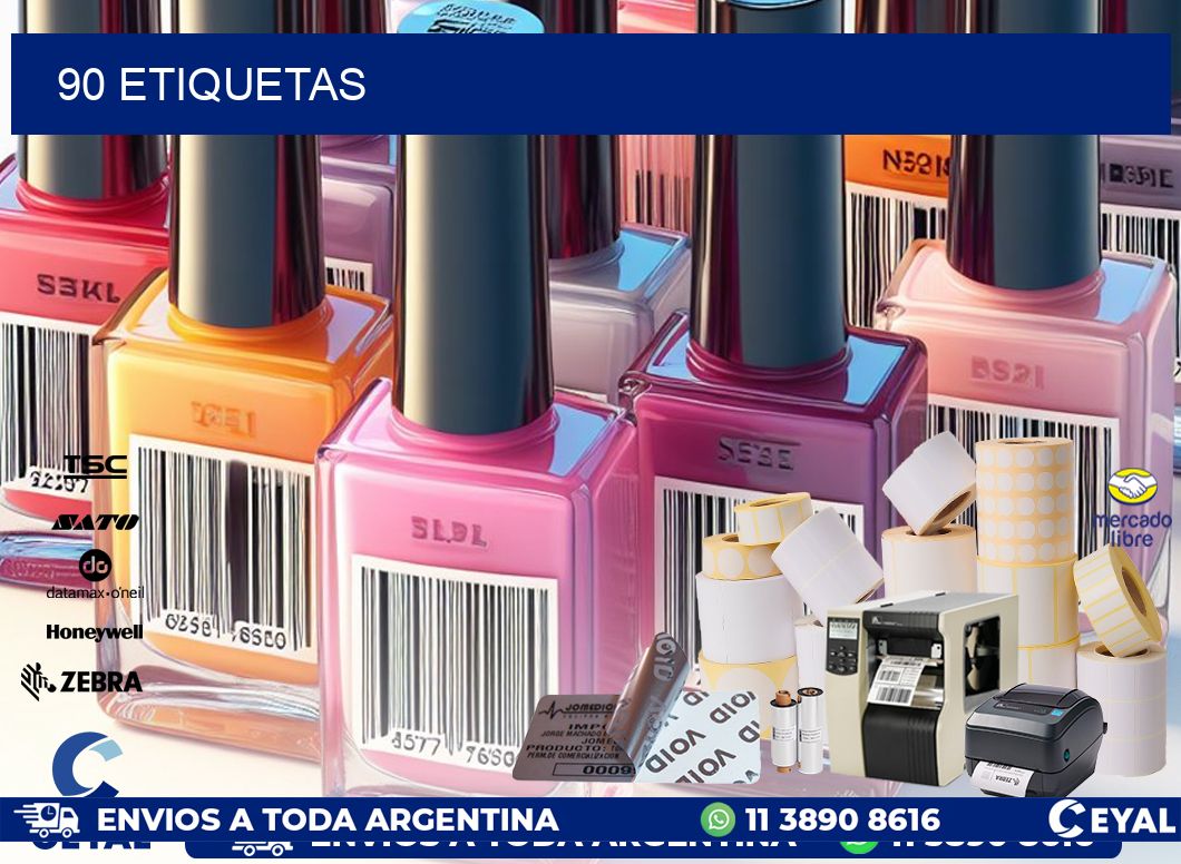 90 ETIQUETAS