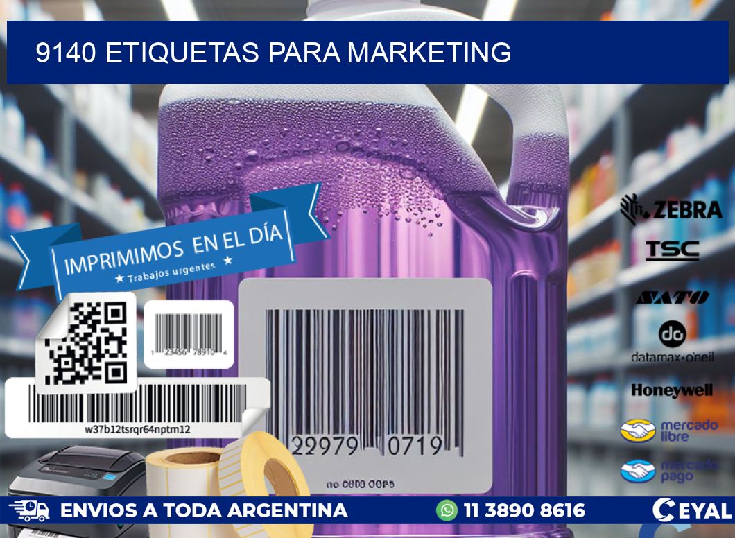 9140 ETIQUETAS PARA MARKETING