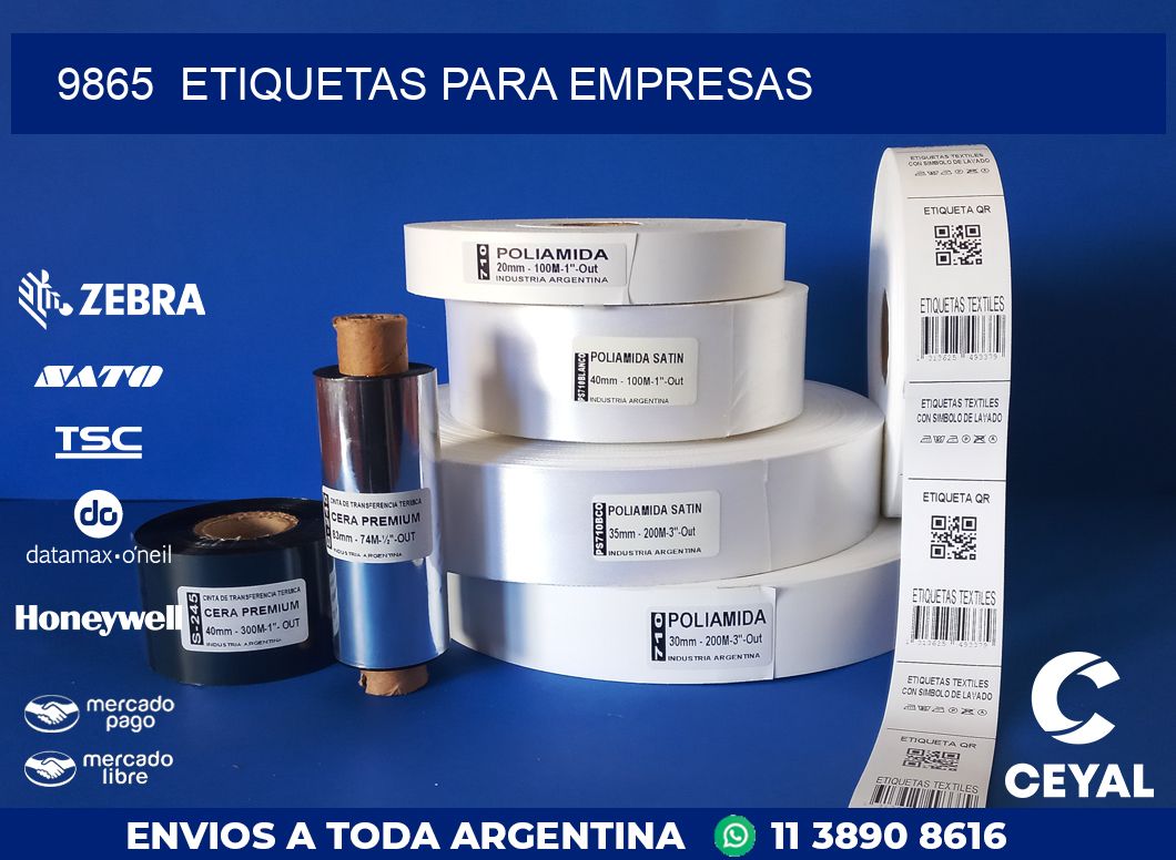 9865 ETIQUETAS PARA EMPRESAS