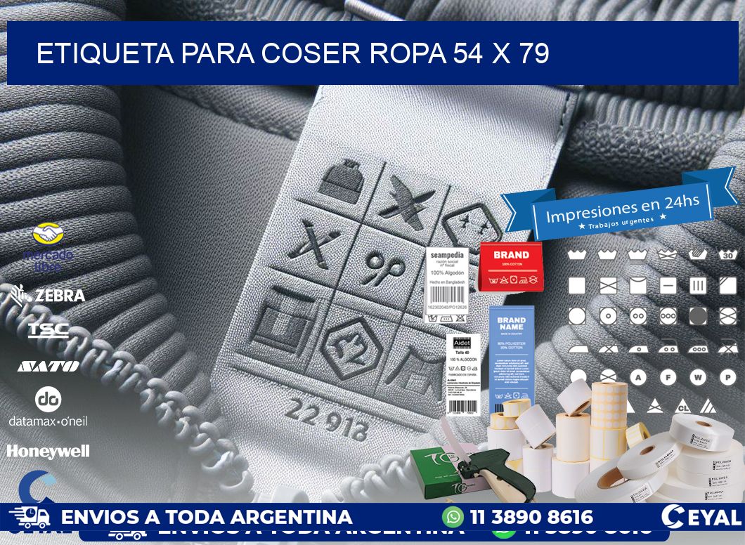 ETIQUETA PARA COSER ROPA 54 x 79