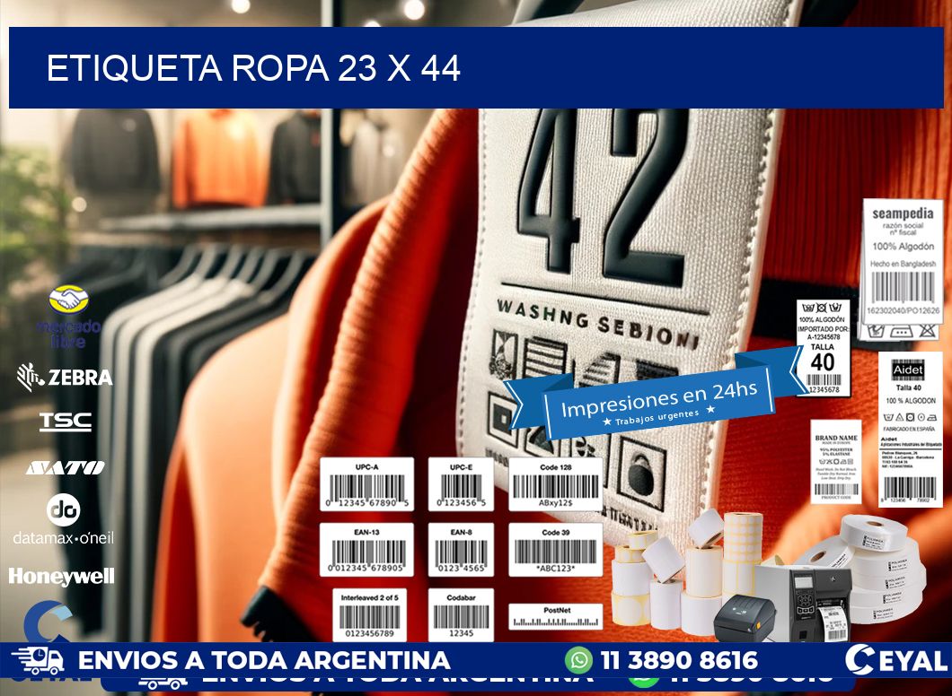ETIQUETA ROPA 23 x 44