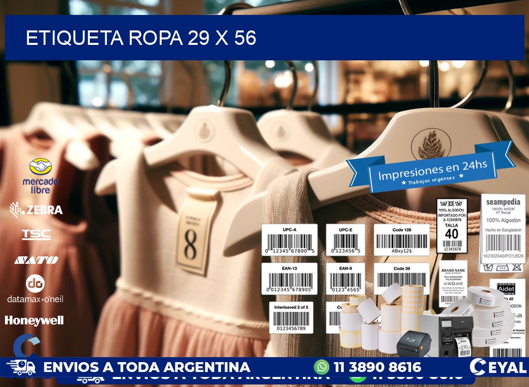 ETIQUETA ROPA 29 x 56