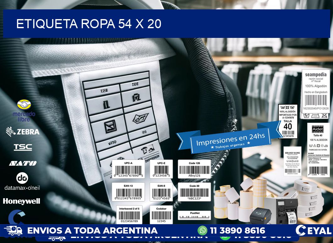 ETIQUETA ROPA 54 x 20