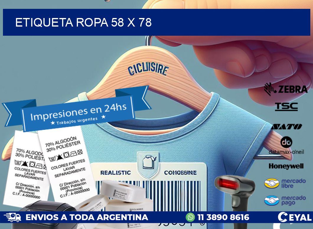 ETIQUETA ROPA 58 x 78