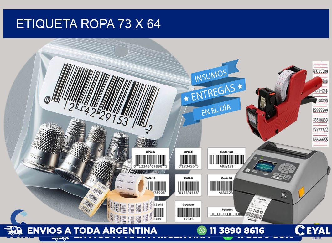 ETIQUETA ROPA 73 x 64