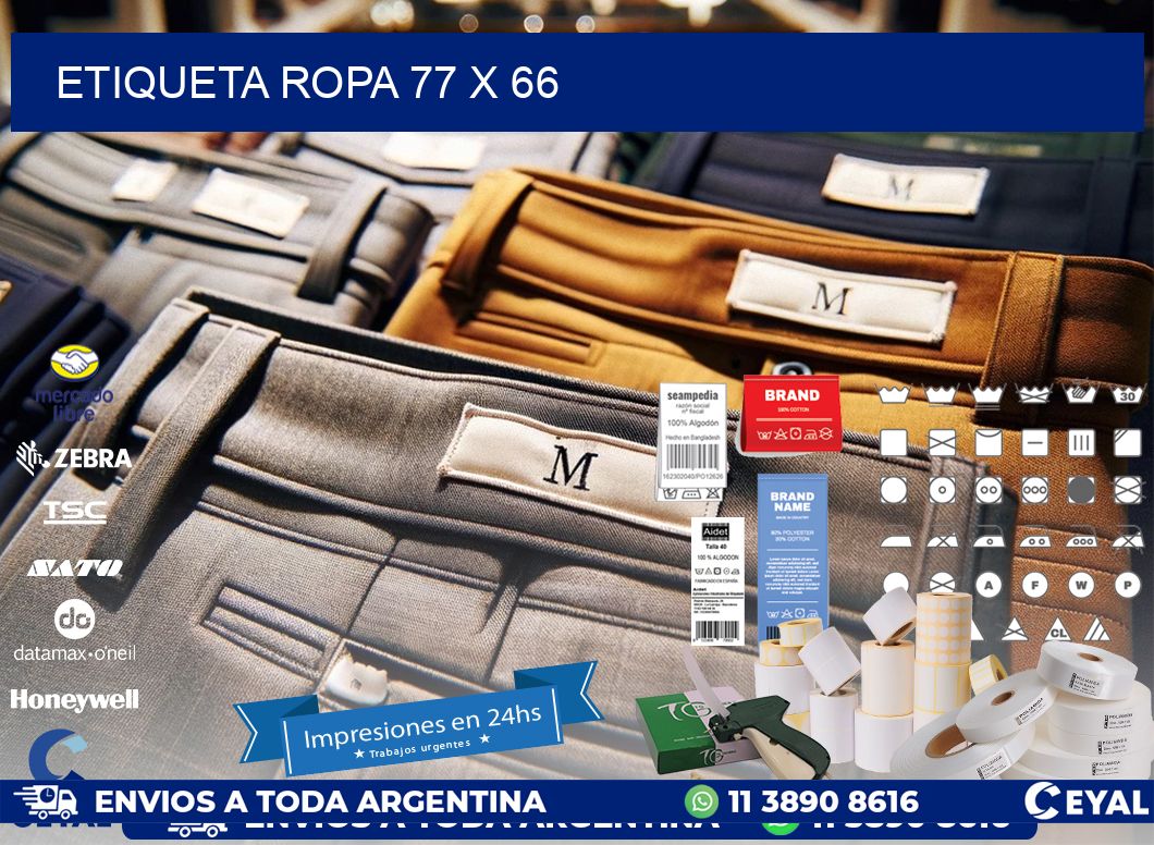 ETIQUETA ROPA 77 x 66