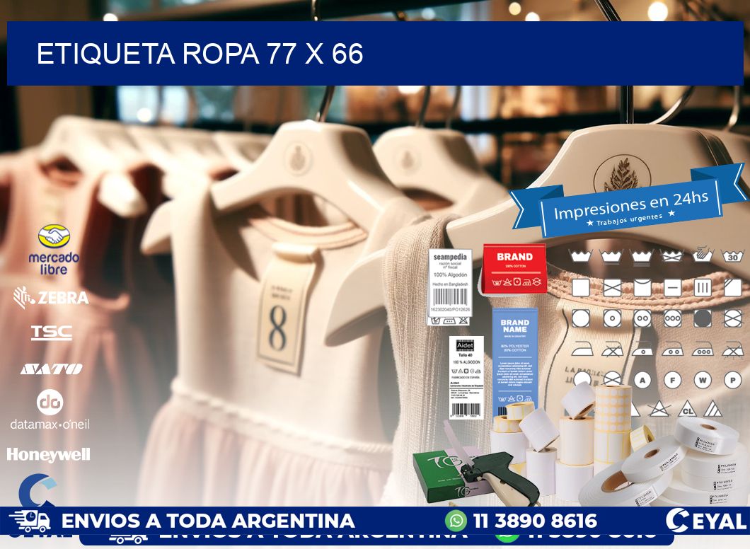 ETIQUETA ROPA 77 x 66
