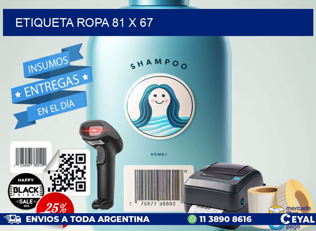ETIQUETA ROPA 81 x 67