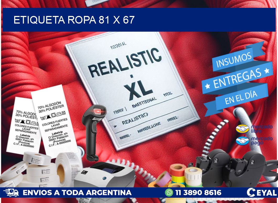 ETIQUETA ROPA 81 x 67