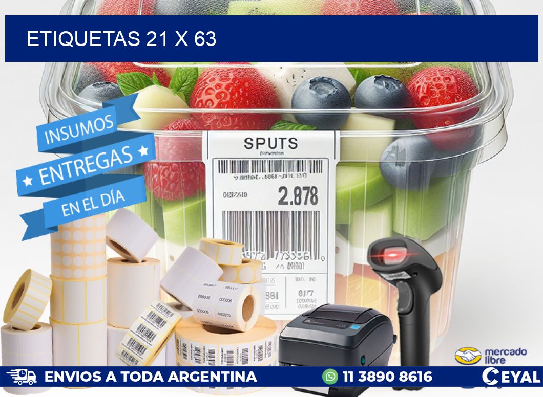ETIQUETAS 21 x 63