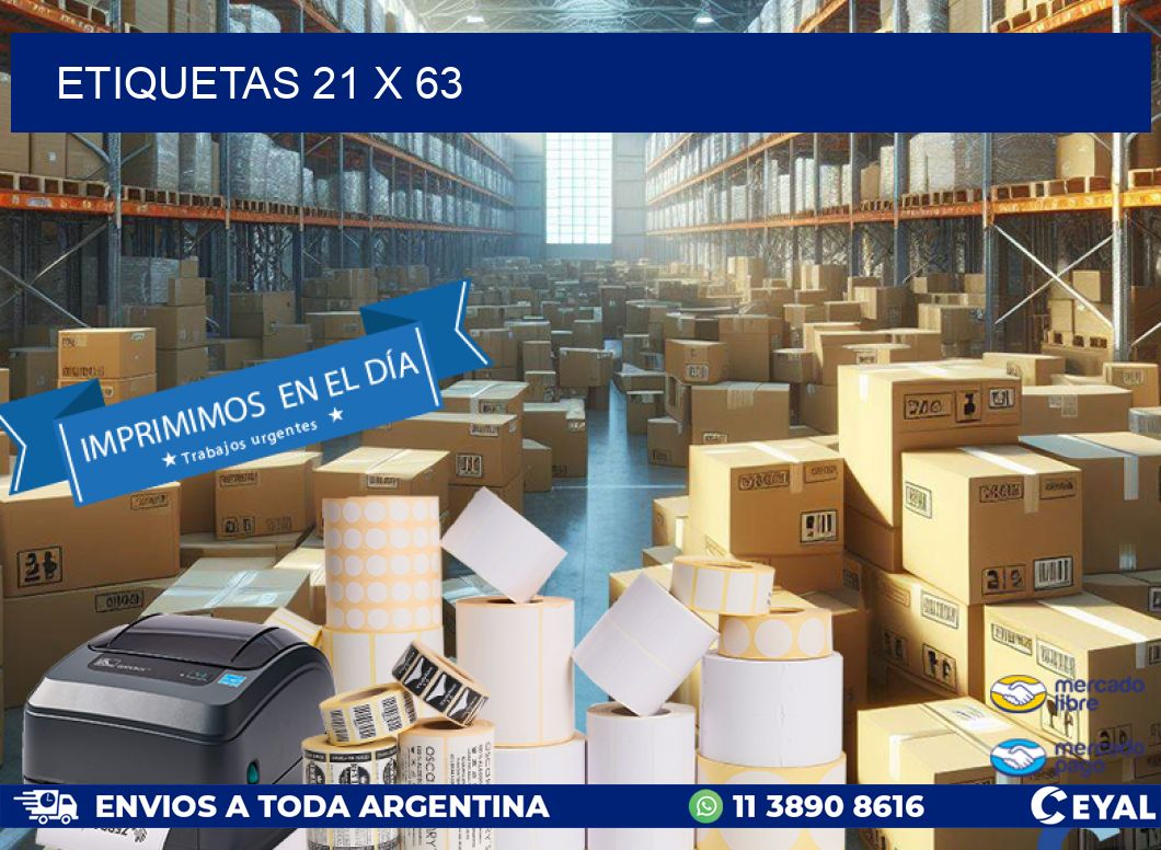 ETIQUETAS 21 x 63