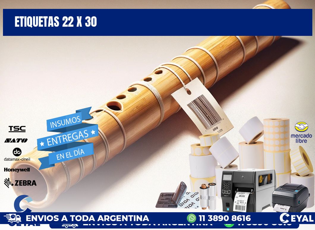 ETIQUETAS 22 x 30
