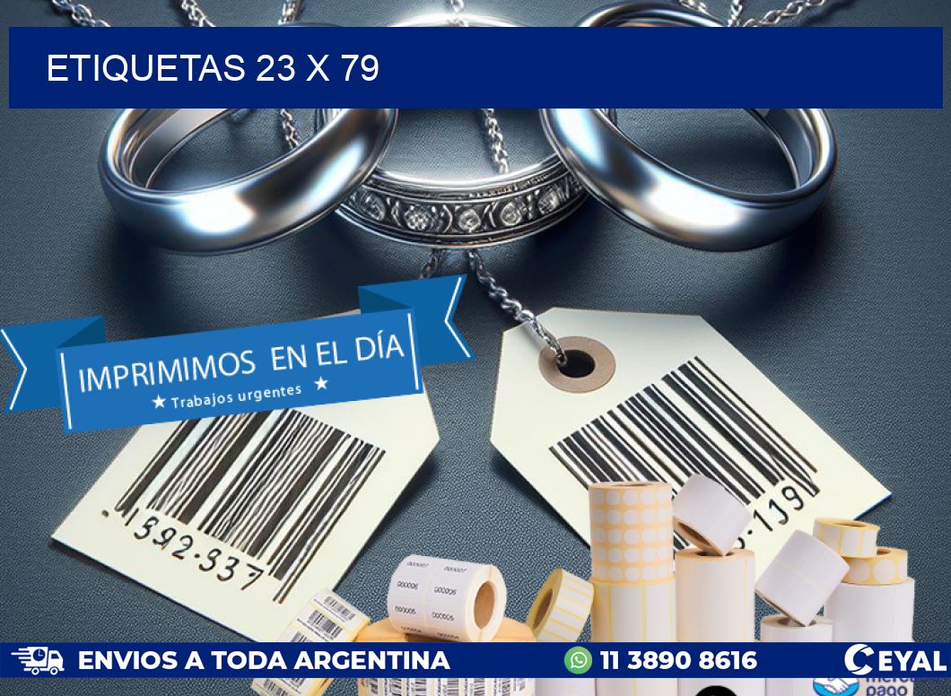 ETIQUETAS 23 x 79
