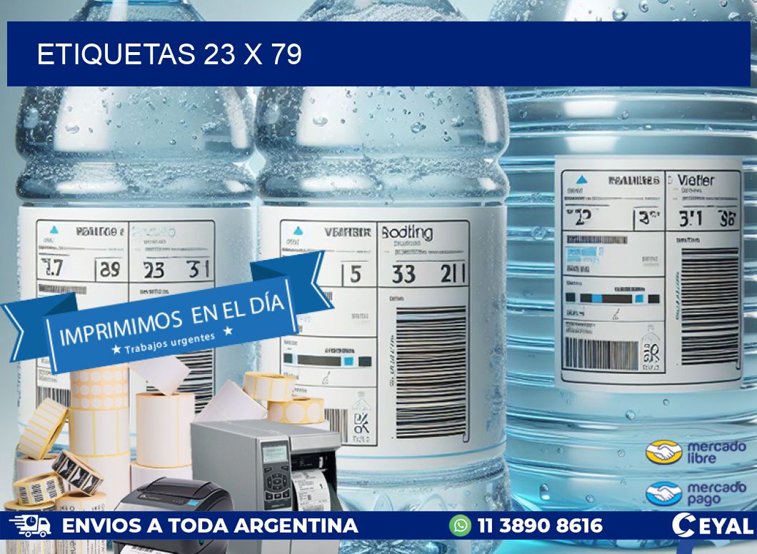 ETIQUETAS 23 x 79