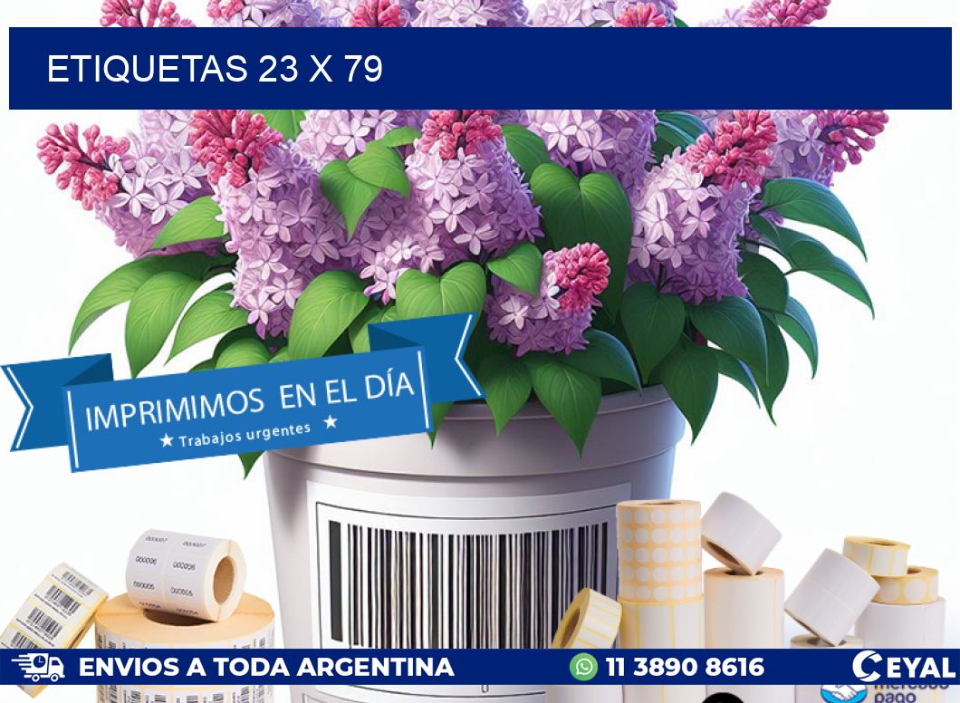 ETIQUETAS 23 x 79
