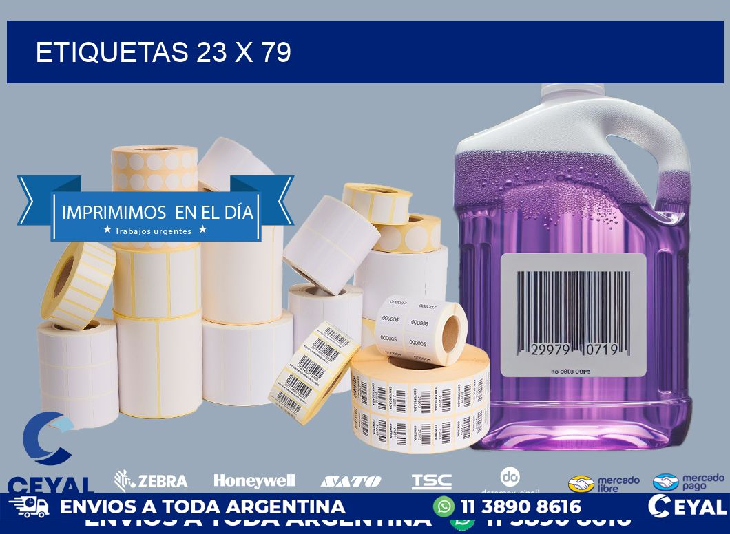 ETIQUETAS 23 x 79