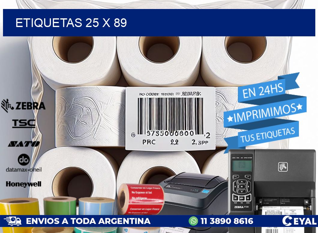 ETIQUETAS 25 x 89
