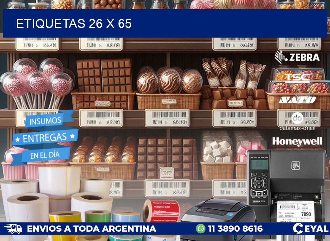 ETIQUETAS 26 x 65