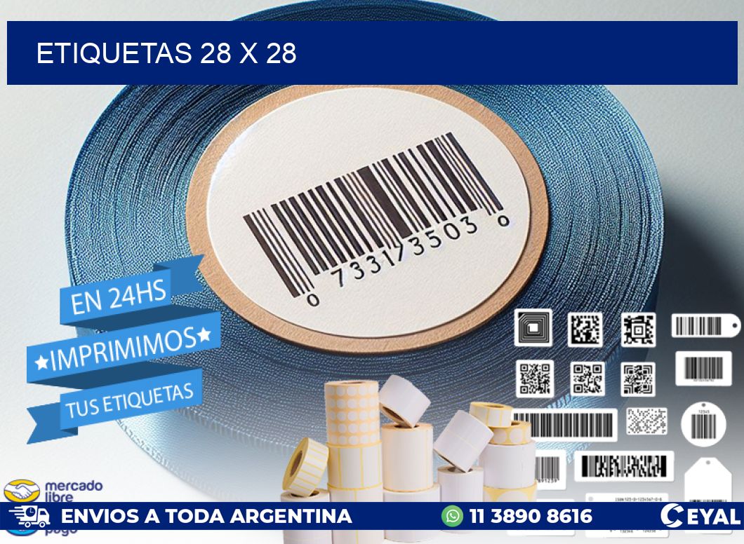 ETIQUETAS 28 x 28