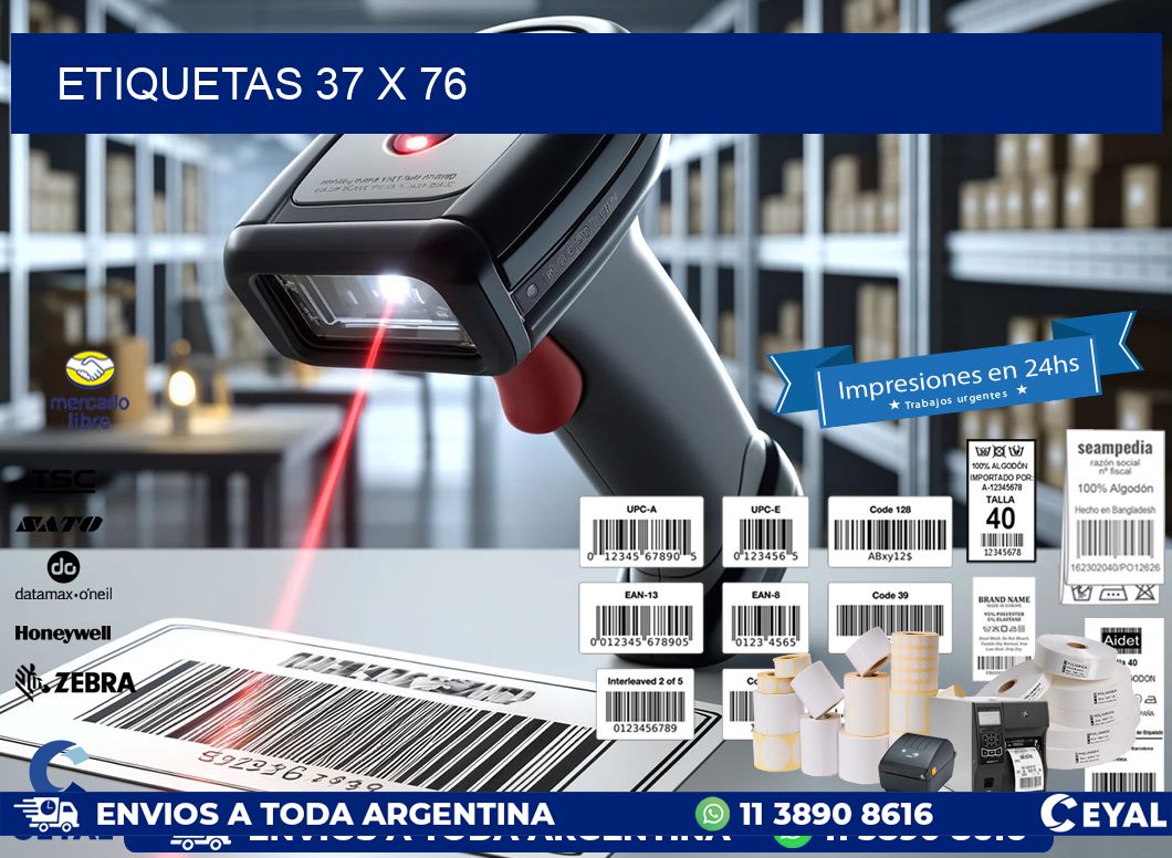 ETIQUETAS 37 x 76