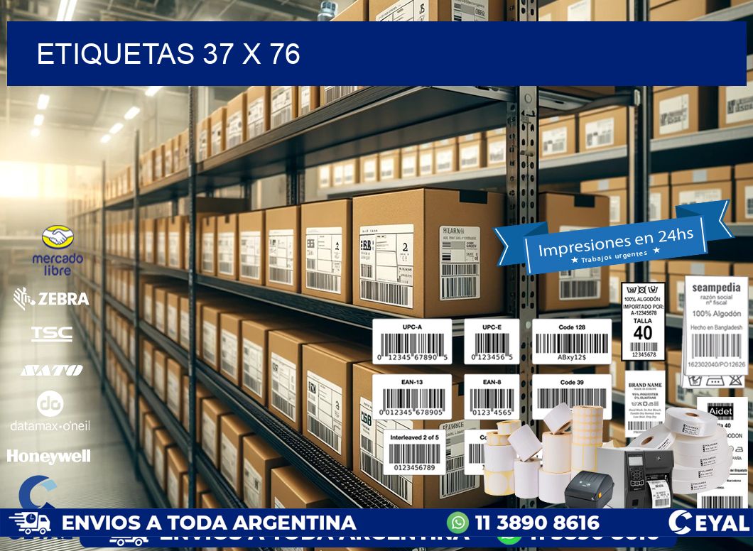 ETIQUETAS 37 x 76