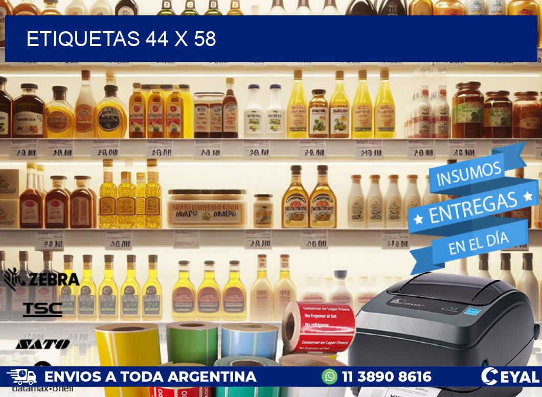 ETIQUETAS 44 x 58