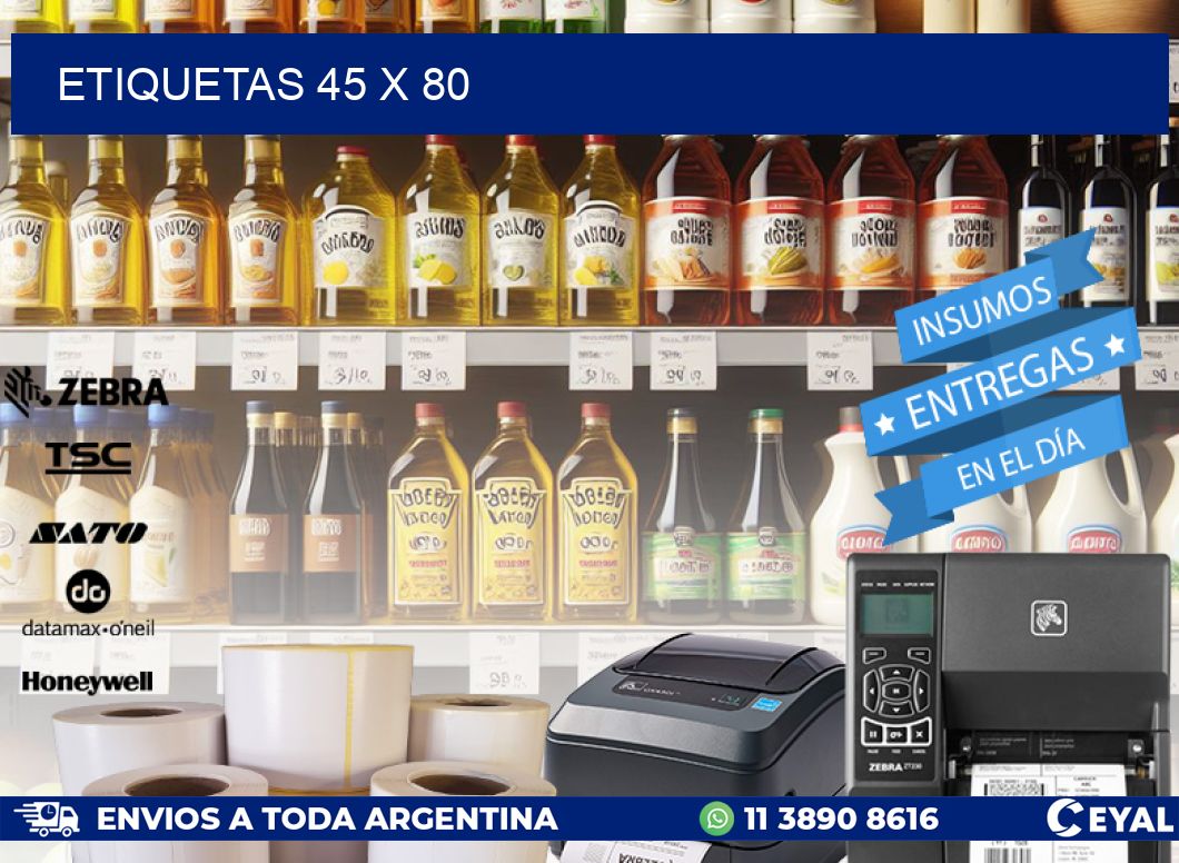 ETIQUETAS 45 x 80