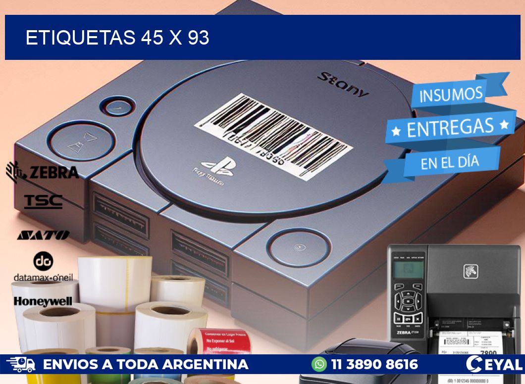 ETIQUETAS 45 x 93