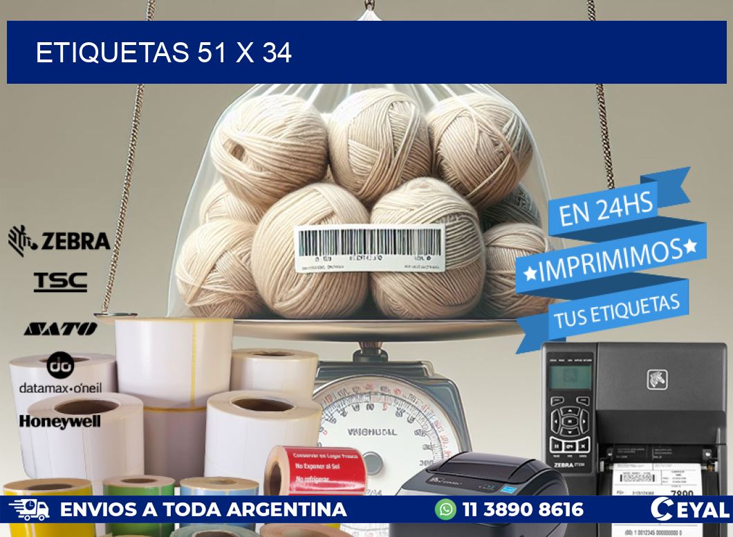 ETIQUETAS 51 x 34